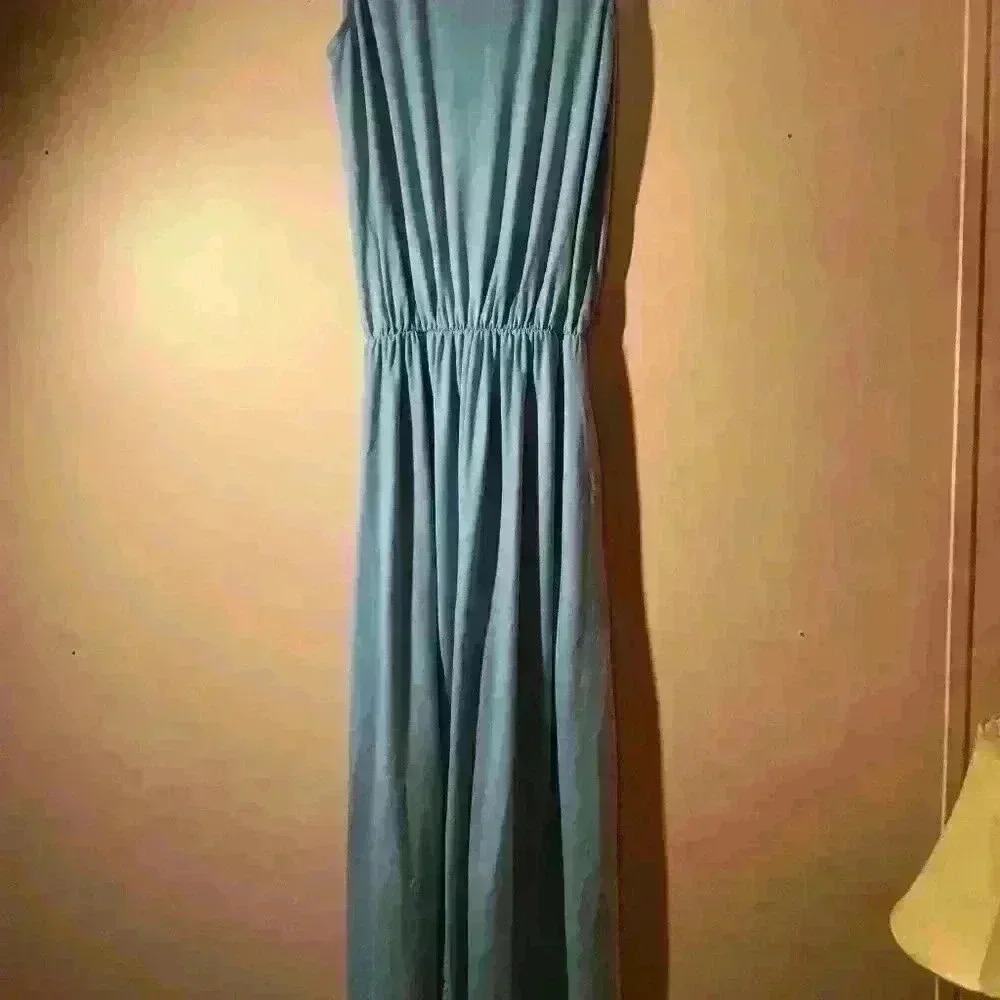 Sleeveless Floor Length Casual Dress